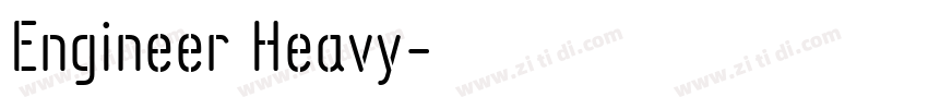 Engineer Heavy字体转换